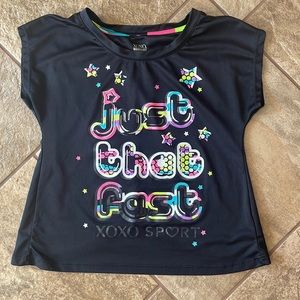 + nwot + XOXO SPORTS Open Back T-Shirt